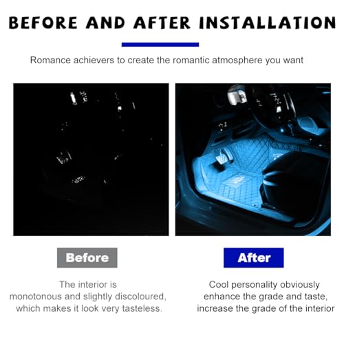 Car LED Strip Light (Cigarette Lighter / Ice Blue)