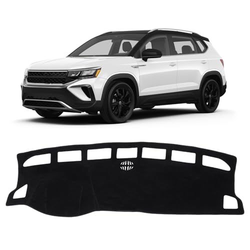 Black Dash Cover Compatible with Volkswagen VW Taos 2022 (Taos 22-24(Black))