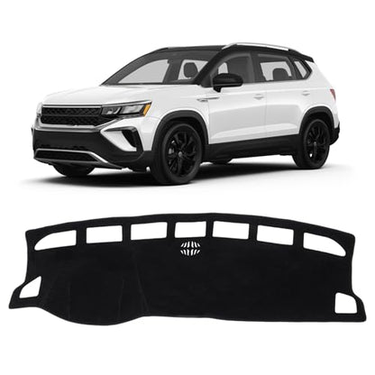 Black Dash Cover Compatible with Volkswagen VW Taos 2022 (Taos 22-24(Black))