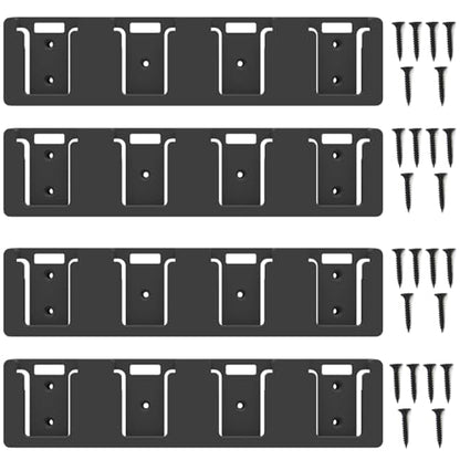 Battery Rack Compatible with DeWalt 20V (Black-4pc)
