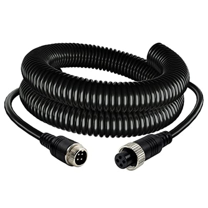 4 Pin Camera Cable with Corrugation Tube Cover (16Ft/5M)