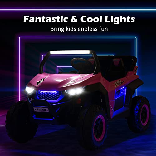 2 Seater Ride on Car for Kids (Pink)