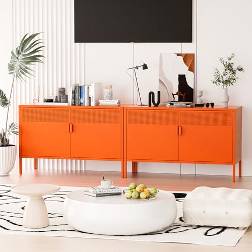 2 Door Accent Cabinet (Orange / 25''H)