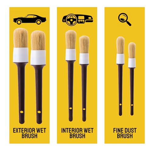 Car Detailing Brush Set 6 (6 Pack)