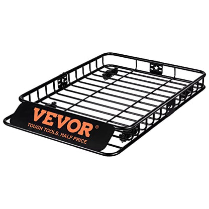 Roof Rack Cargo Basket (Red / 46x36in)