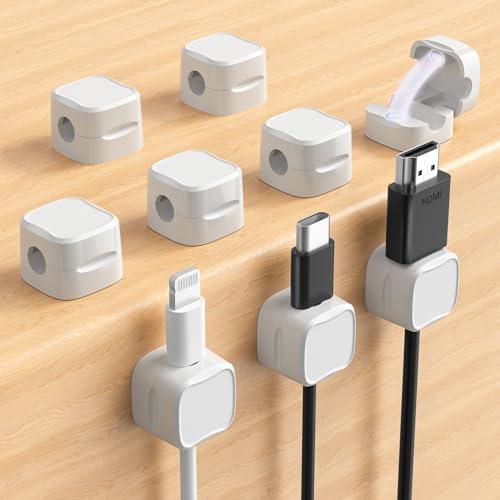 Magnetic Cable Clips (9-Pack White)