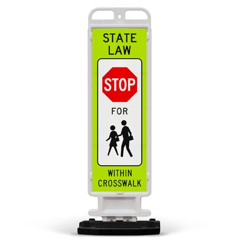 State Law Stop for Pedestrian in Crosswalk MUTCD R1 (Stop For Pedestrian in Crosswalk)