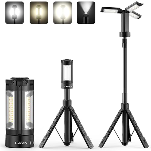 Rechargeable Camping Light with Tripod Stand (Black)