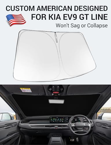 Custom Fit Car Windshield Sun Shade for 2024 (Kia EV9 GT Line 2024-2026)