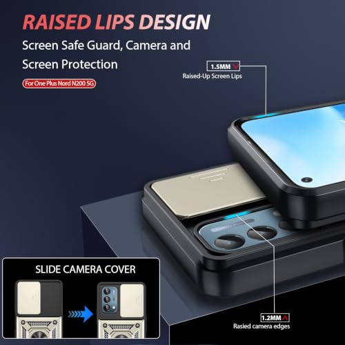 for Oneplus Nord N200 Case (Oneplus Nord N200(6.49") / Gold)