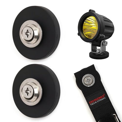 Black Heavy Duty Magnet for Hanging Straps (Magnet for Hanging Straps (2 Pack))