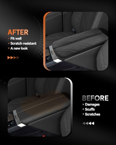 for 2022 2025 2026 BMW iX Center Console Cover Armrest Box Cover for 2025 2026 iX (BMW iX Black Thickened)