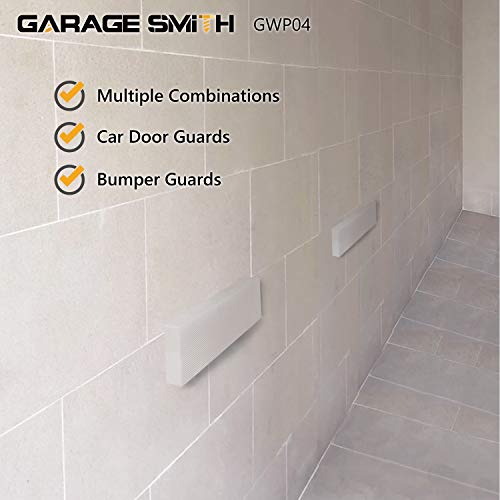 Garage Wall Protector Car Door Protectors Foam Wall Bumper Pad (White)
