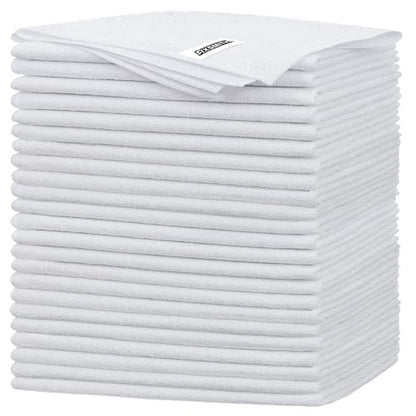 White Microfiber Cleaning Cloth (24pk / White)