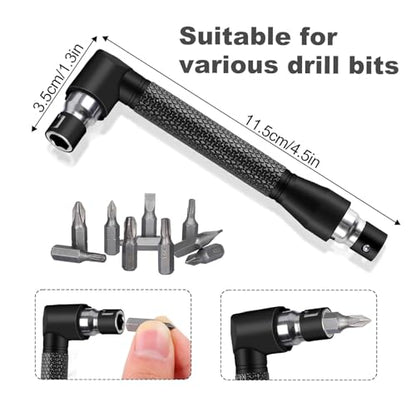 17Pcs Flexible Drill Bit Extension (17*black)