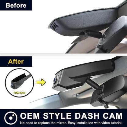 4K Dash Cam Custom fit for GMC Yukon (Model C Front 4K Only)