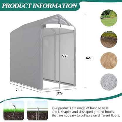6 x 3ft Outdoor Cycle Storage Shelter (6' x 3')
