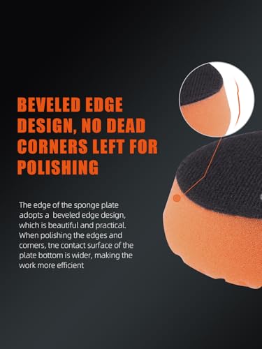 Pro Buffing Polishing Pads (6 Inch (150mm) / 3Pcs 6 Inch Buffing Sponge Pads)