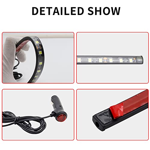 Ambient Lighting Car 2PCS Under Glow Kit with Cigarette Lighter (Ice Blue)