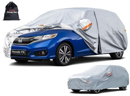 6 Layers Hatchback Car Cover Custom Fit for Honda Fit (LM-Silver / Custom Fit Honda Fit)