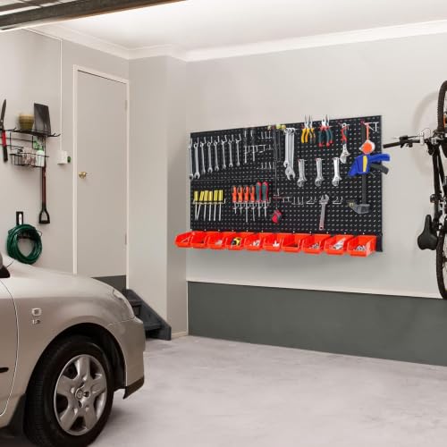 Pegboard Wall Organizer (Black)