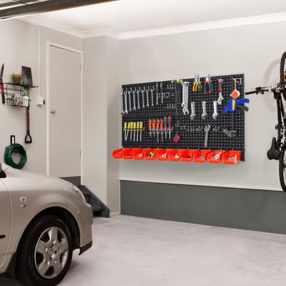 Pegboard Wall Organizer (Black)