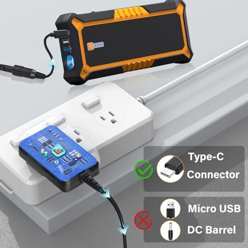 5V Type C Jump Starter Charger Replacement Fit for Gooloo GP4000 GP3000