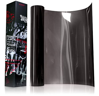 Ultimate Headlight Taillight Tint Vinyl Wrap (16" x 10ft / Dark Smoke)