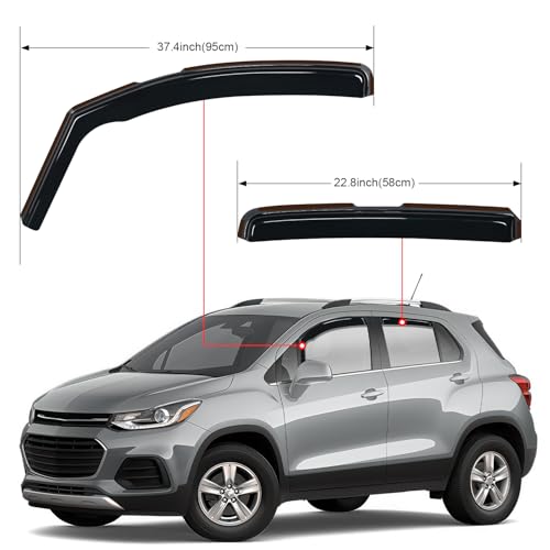 in Channel Rain Guards for Chevy Trax 2015 (Chevy Trax 2014-2022)