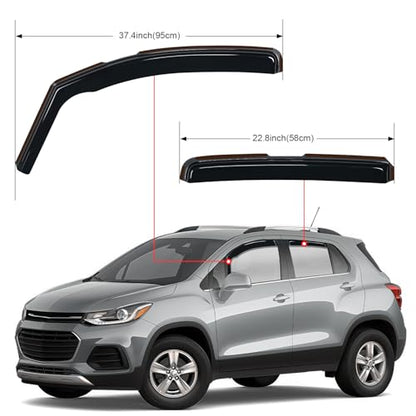 in Channel Rain Guards for Chevy Trax 2015 (Chevy Trax 2014-2022)