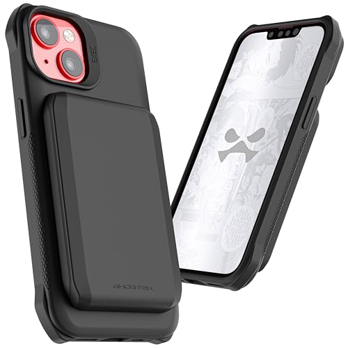 EXEC Apple iPhone 14 Case Wallet with MagSafe Magnetic Credit Card Holder Supports Mag Safe Accessories (iPhone 14 / Black)
