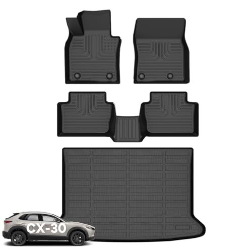 Floor Mats & Cargo Liner for Mazda CX30 2020 (BLACK)