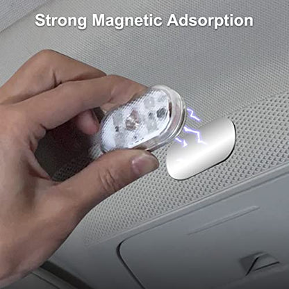 4Pcs Car LED Lights Interior Wireless (7 Colors)