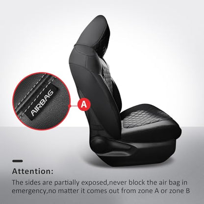 RAV4 Seat Covers Full Set Fit for 2019 (Black / 2019-2025 rav4(Not for Hybrid,Adventure&TRD-OFF))