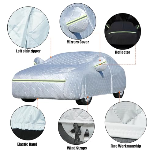 Hail Protector Car Cover (Silver / Sedan-Length (186"-193"))