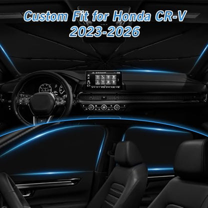 Windshield Sun Shade Umbrella for Honda CR (5-Piece Set | Fits Honda CRV 2023-2026)