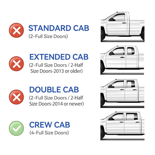 Window Visors Rain Guards for 2004 (2004-2015 Nissan Titan Crew Cab)