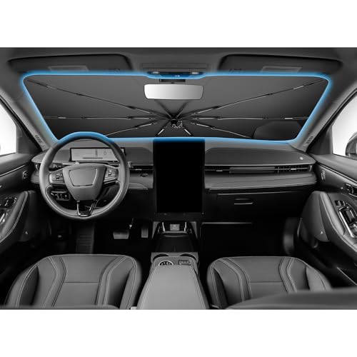 for 2026 Ford Mustang Mach E Car Windshield Sun Shade Umbrella (2021-2026 Mustang Mach-E)