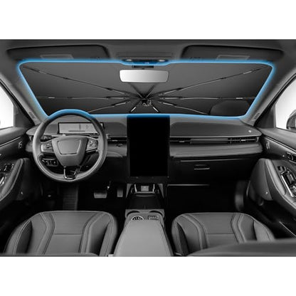 for 2026 Ford Mustang Mach E Car Windshield Sun Shade Umbrella (2021-2026 Mustang Mach-E)