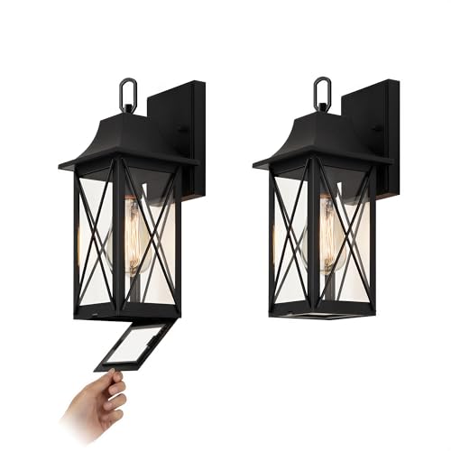 13 inch Outdoor Porch Wall Light (Matte Black / 13-inch)