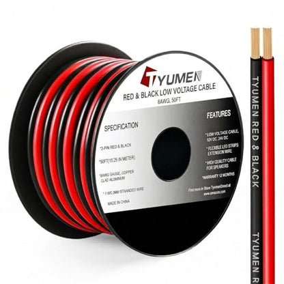 8 Gauge Wire 50FT (50 Feet / 8/2 Gauge)