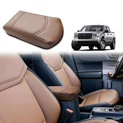 Armrest Cover for Ford Maverick 2022 (6) 22+ |Maverick| Dark Brown, Regular)
