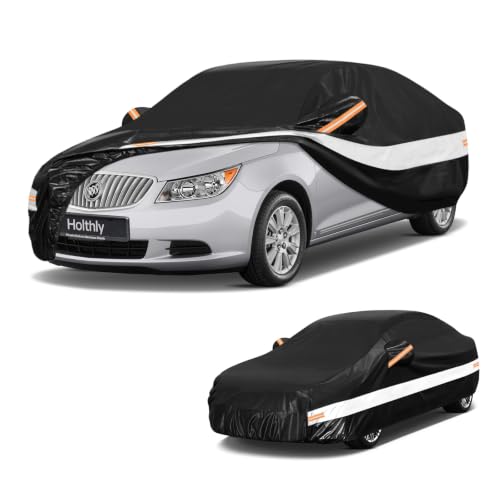 10 Layers Sedan Car Cover Custom Fit for Buick Lacrosse (Black Gray / Custom Fit for Buick LaCrosse)