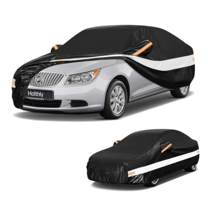 10 Layers Sedan Car Cover Custom Fit for Buick Lacrosse (Black Gray / Custom Fit for Buick LaCrosse)