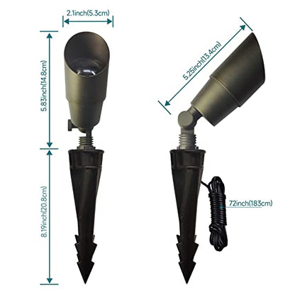 Solid Brass Outdoor Landscape Spotlights