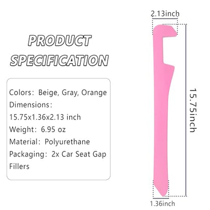 Car Seat Gap Filler 2 Pack (Pink/2pcs)