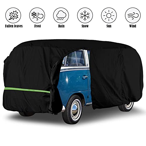 Waterproof Car Cover for VW Bus T1 T2 T3 Vanagon 50 (1950-1992 VW Bus T1 T2 T3-Black)