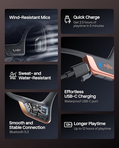 OpenRun Pro 2 Mini Bone Conduction Headphone (Rose Gold / Mini)