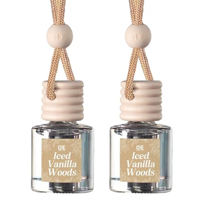 CANDECraftCo 2 Pack Hanging Car Air Freshener Diffuser for Essential Oils