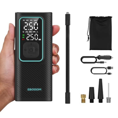 Tire Inflator Portable Air Compressor (Black)